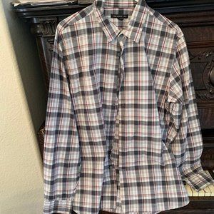 Men's Plaid button down shirt
